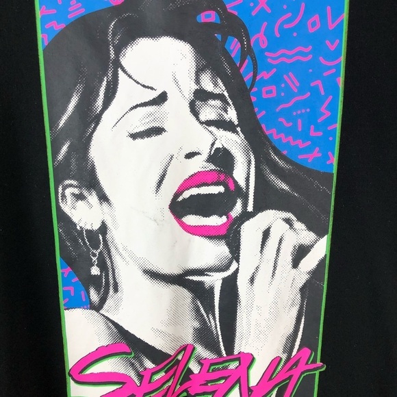 Selena- Neon retro style Selena graphic tee sz: M - Picture 5 of 8